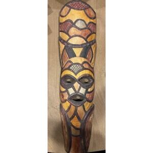 Handcrafted South African Wooden Mask  Mel'Ange art collection